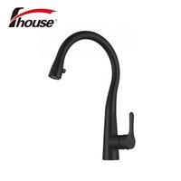 Robinet de cuisine moderne monotrou en acier inoxydable brossé, mitigeur à poignée unique avec douchette extractible en céramique et capteur tactile intégré