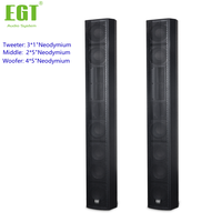 Altavoz de Columna Pasivo de 6x5 Pulgadas, Sistema de PA de Rango Completo de Alto SPL para Eventos en Vivo y Refuerzo de Sonido en Exteriores, Iglesias y Conferencias