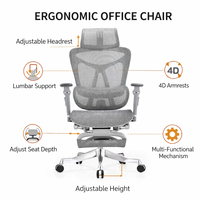 Chaise de bureau ergonomique à dossier haut en maille moderne pivotante inclinable réglable en hauteur pour usage de bureau Mobilier de bureau Chaise de bureau
