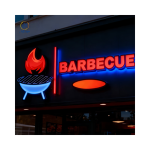 Letras de Canal LED 3D Personalizadas, Acrílico, Acero Inoxidable, Iluminadas, Letrero Frontal para Tienda, Decoración para Restaurante/Pizzería al Aire Libre - Product Image 5