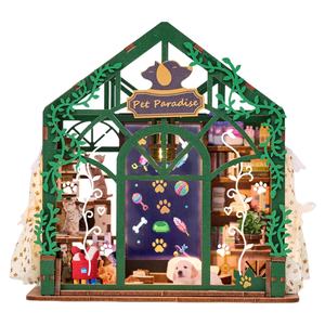 Kit de construction de maison miniature 3D Hamaileon, artisanat fait main, jouet pour adultes, bricolage, <span class=keywords><strong>puzzle</strong></span> en bois écologique, modèle de maison miniature - Product Image 3