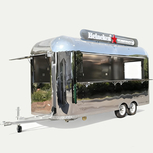 Carretto Mobile per Hot Dog con Attrezzatura da Cucina per Caffetteria e Piccola Cucina, Food Truck Mobile per Hamburger - Product Image 2