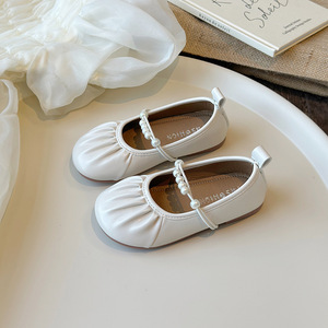 Chaussures Mary Jane en gros pour enfants, nouvelles chaussures décontractées à semelle souple avec perles pour filles, collection printemps, style princesse - Product Image 2