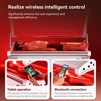 Cama de Terapia de Luz Roja e Infrarroja Cercana de Cuerpo Completo para Uso Comercial 660nm 850nm, Dispositivo No Invasivo para Contorno Corporal y Recuperación Muscular