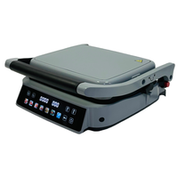 Presse à panini multifonctionnelle 7-en-1 pour usage domestique, grill électrique d'intérieur avec écran tactile couleur, température réglable, minuterie