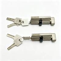 Cerradura Mecánica de Perfil Europeo Wellone, Cilindro de 70 mm con Perilla de un Solo Lado, Niquelado, Grado 2 ANSI, Fábrica de Guangdong, con 3 Llaves