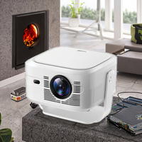 Projecteur intelligent portable HY-450max Android 11 1080P 900 lumens 2 Go de RAM 32 Go de stockage WiFi6 pour le travail, la maison, le cinéma en plein air