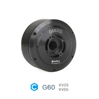 Motor sin escobillas G60 para gimbal, eje hueco grande, bajo efecto de engranaje, alto IP para cámara PTZ de dron