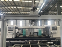 Torno CNC de Bancada Plana con Doble Husillo Horizontal, Sistema de Control GSK, Operación Automática de Servicio Mediano, Alta Precisión