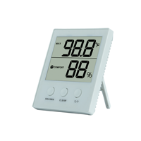 Thermomètre Hygromètre Température -10 ° De la lettre C à la lettre 50 ° Capteur d'humidité C (10% à 99% HR) avec grand écran, fonctions MAX/MIN et réinitialisation pour serre domestique