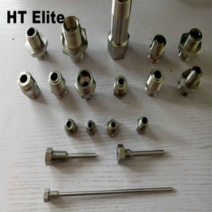 HT Elite Starre NPT-Gewinde Edelstahl-Kompressionsverbinder für Wasserdichte Anwendungen Verschiedene Außendurchmesser Thermoelement-Sonden 1/2 Zoll Rohrgröße - Product Image 1