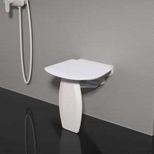 Asiento plegable de plástico moderno, Banco de ducha, producto patentado del superventas para ancianos, baño, cocina, pared, sala de estar - Product Image 2