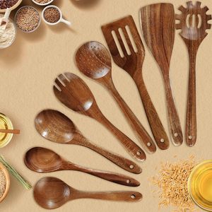 Black Walnut <b>Wood</b> Whisk Pasta Server Slotted Spoon Solid Spoon Food Turner Curved Spoon Kitchen Cooking Tools Utensils Set of - Product Image 4