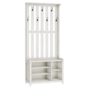 ตู้เก็บของอเนกประสงค์สำหรับทางเข้าบ้าน พร้อมราวแขวนเสื้อผ้า ตู้เก็บรองเท้า ตู้เก็บของในห้องนั่งเล่น โซลูชั่นจัดเก็บแบบครบวงจร - Product Image 6