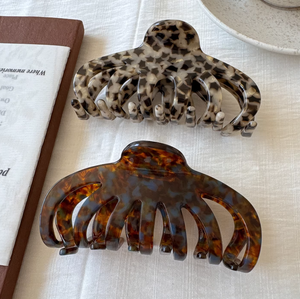 Barrettes à <span class=keywords><strong>cheveux</strong></span> vintage en acétate DD, pince à <span class=keywords><strong>cheveux</strong></span>, pince à <span class=keywords><strong>cheveux</strong></span> en écaille de tortue, grandes pinces à <span class=keywords><strong>cheveux</strong></span> en forme de pieuvre, antidérapantes, forte tenue - Product Image 2