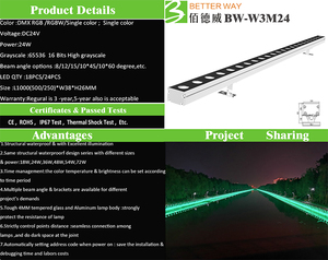 Led tường máy giặt <span class=keywords><strong>IP67</strong></span> DC24V 24 Wát kiến trúc linearwasher tuyến tính ngoài trời xây dựng - Product Image 6