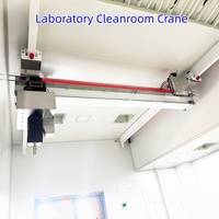 Pont roulant de salle blanche à commande PLC pour manutention de précision, 2t, 3t, 6t, zéro poussière, pour ligne de production de composants optiques et de puces