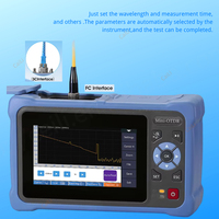 OTDR 60-100KM 1310/1550nm 1610nm réflectomètre à fibre optique active écran tactile VFL OLS OPM carte d'événement testeur de câble Ethernet
