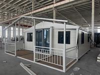 Maison de conteneur de luxe de 20/30/40 pieds, maison modulaire préfabriquée pour le camping, villa préfabriquée