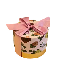 Kotak Hadiah Silinder Bunga Ramah Lingkungan Dapat Didaur Ulang dengan Pegangan Pita, Kemasan Tabung Kaku Mewah untuk Parfum, Minyak Atsiri, dan Kosmetik