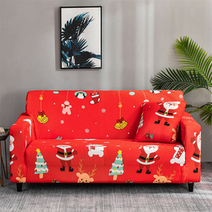 Funda Elástica para Sofá Navideña 2026 - <span class=keywords><strong>Cubre</strong></span> Sofá Festivo Elástico para Sofás de 1 a 4 Plazas, Decoración Navideña Antideslizante - Product Image 2