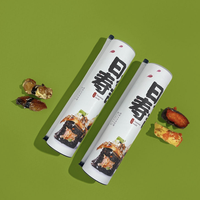 Contenants à sushi jetables biodégradables de qualité alimentaire, imprimés sur mesure, couleur personnalisable, pour la restauration, tubes en papier pour sushi push pop