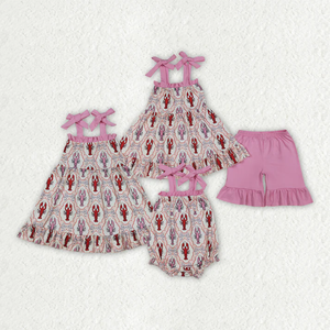 Conjuntos de ropa corta para bebés y niñas de manga corta You are My Sunshine Top - Product Image 6
