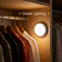 Mini lampe de nuit à détecteur de mouvement humain LED, éclairage automatique d'urgence, charge USB, fixation magnétique sans fil, utilisation domestique
