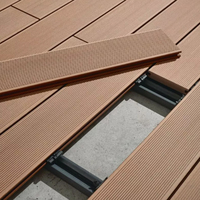Panneaux de terrasse et de mur extérieurs en WPC-résistant aux intempéries, anti-moisissure, composite bois-plastique écologique pour jardin/patio