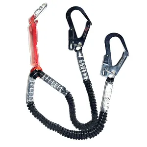 Popular Black link bungee cord harness price safety retractable belt webbing