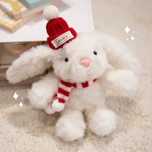 Yeni özel tavşan peluş anahtarlık sıcak satış kolye sarkık kulaklar ile dolması hayvan çocuklar için peluş oyuncak hediye tavşan anahtarlık - Product Image 4
