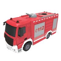 Camion de pompiers télécommandé DOUBLE Eagle E572-003 RC 2,4 GHz à l'échelle 1/26 avec pulvérisateur pour enfants
