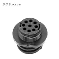 1 Set AMP TE 7 9 Pin 206708/206486/206485 Connecteur Circulaire Noir Mâle Femelle Prise Pilote Interface Socket Avec Terminal