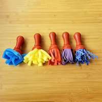 5 ensembles de poignée de Type torche grand EVA balai éponge brosse enfants bricolage Graffiti peinture accessoire