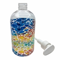 Bouteilles à pompe vides transparentes de 500 ml pour shampoing, gel douche, lotion, bouteille faciale, bouteille de lotion pour le corps avec pompe