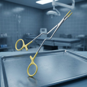 Porte-aiguille Jacobson, pince hémostatique chirurgicale manuelle en acier inoxydable, poignée jaune, certifiée CE, instrument de classe I - Product Image 5