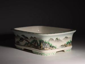 Vaso per bonsai Yixing con disegno a mano - Product Image 2