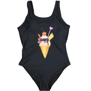 Bikini de una pieza para mujer, traje de baño liso, ropa de playa, 2022 - Product Image 1