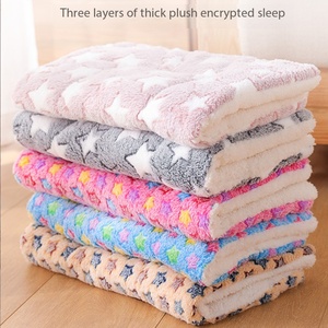 Pet Star Mat Rectangle Cotton Pad Double Sided <b>Warm</b> Flannel <b>Blanket</b> For Dog And Cat Bed Mat Four Seasons Use - Product Image 5
