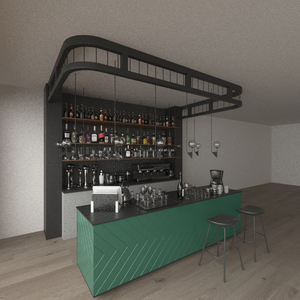 사무실 건물 및 쇼핑몰을 포함한 여러 사용자 정의 현대적인 디자인 바 카운터 하이 퀄리티 - Product Image 5