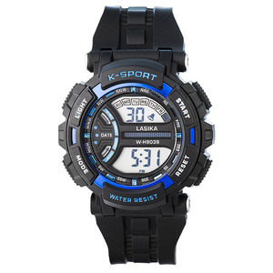 นาฬิกาดิจิตอล <span class=keywords><strong>LASIKA</strong></span> W-H9039 รุ่น Sport Square กันน้ำ พร้อมฟังก์ชั่นปลุก สายพลาสติก คุณภาพสูง ราคาประหยัด - Product Image 5