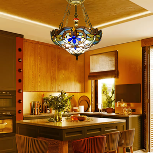 <span class=keywords><strong>Lampe</strong></span> de table en verre <span class=keywords><strong>Tiffany</strong></span> de luxe européenne 2021, design créatif, salon, salle à manger, chambre à coucher, bar, alimentation secteur - Product Image 4