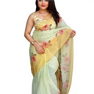 เสื้อส่าหรีกับเพชร siroshki สำหรับใส่ไปงานเลี้ยง - Product Image 1
