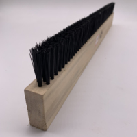 Brosse à poussière industrielle personnalisée en gros, 24 pouces, en bois, pour béton, balai à plancher, brosse à lattes, équipement de revêtement de planches