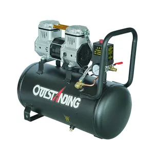 China fabrica compressor de ar portátil industrial de refrigeração a ar 30L 125psi para máquina pneumática de prensa térmica