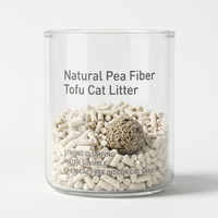 Litière pour chat en fibres de pois naturelles |   Biodégradable et respectueux de l'environnement |   Fort pouvoir agglomérant, soluble dans l'eau |   Sable pour chat d'intérieur sans produits chimiques |