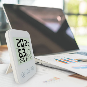 Thermomètre numérique Hygromètre Mètre de température domestique Horloge murale Design moderne Réveil électronique Sans fil Chambre Thermo - Product Image 4