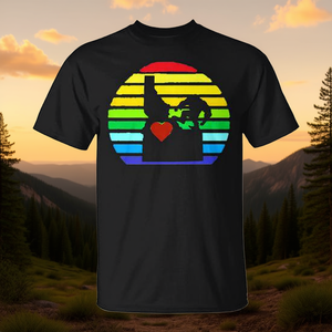 Boise Vintage Retro Wilderness Sunset <b>Map</b> Idaho Bigfoot Premium T-Shirt - Product Image 3