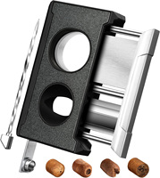 Couteau à guillotine moderne en acier inoxydable personnalisé en vrac, pliable, parfait pour les accessoires de table, coupe-cigares, ensemble de coupe-cigares personnalisé