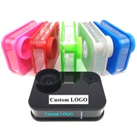 Nouvel ensemble de chicha portable en forme de livre, boîte noire en plastique dépoli, style arabe, avec éclairage RGB à télécommande, style chinois-américain complet